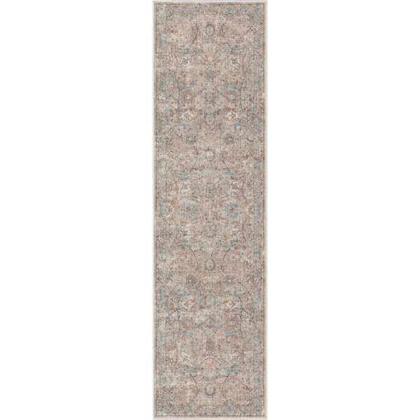 Well Woven Emilia Vintage Persian Floral Ivory FlatWeave Rug Wayfair